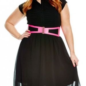 City Chic Hot Pink Stretch Belt - NWT - 18/20